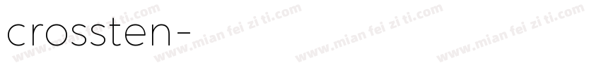 crossten字体转换