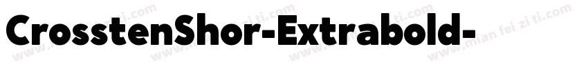 CrosstenShor-Extrabold字体转换