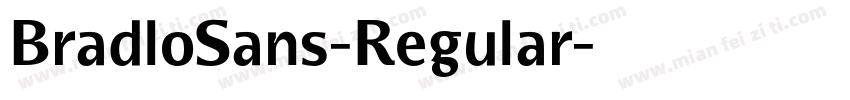 BradloSans-Regular字体转换