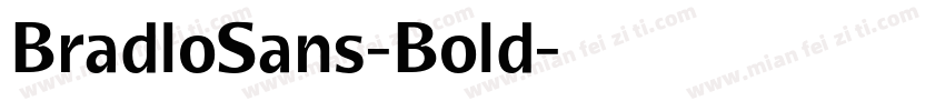 BradloSans-Bold字体转换