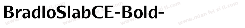 BradloSlabCE-Bold字体转换