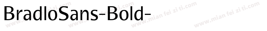 BradloSans-Bold字体转换