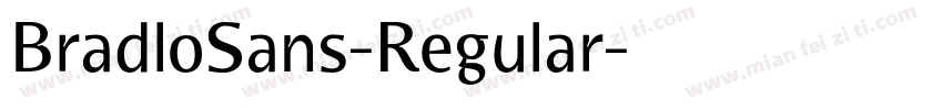 BradloSans-Regular字体转换