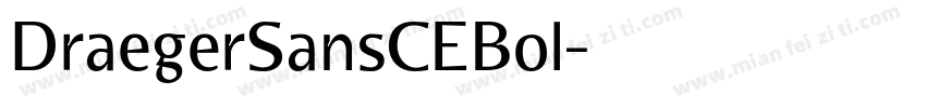 DraegerSansCEBol字体转换