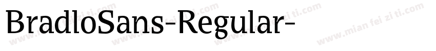 BradloSans-Regular字体转换