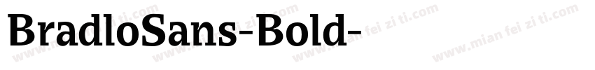 BradloSans-Bold字体转换