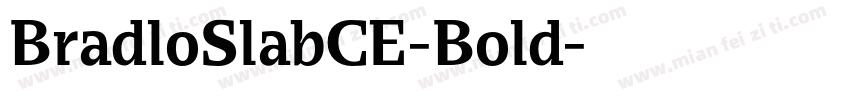 BradloSlabCE-Bold字体转换