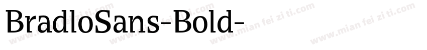 BradloSans-Bold字体转换