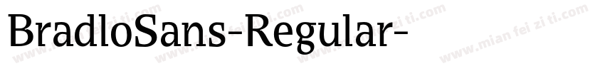 BradloSans-Regular字体转换