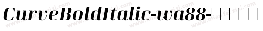 CurveBoldItalic-wa88字体转换