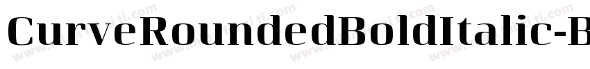 CurveRoundedBoldItalic-BKl3字体转换