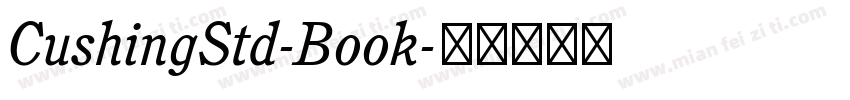 CushingStd-Book字体转换
