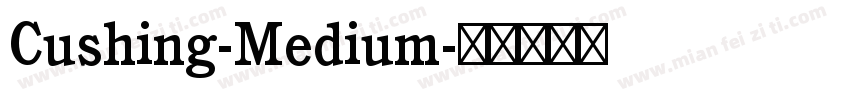 Cushing-Medium字体转换