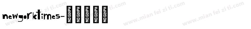 newyorktimes字体转换