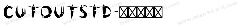 CutoutStd字体转换