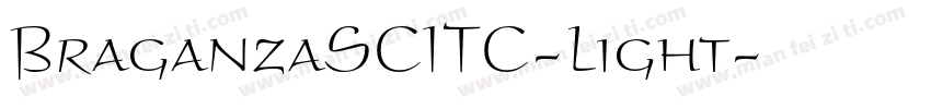 BraganzaSCITC-Light字体转换