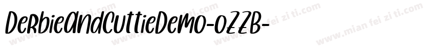 DerbieAndCuttieDemo-oZZB字体转换