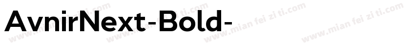 AvnirNext-Bold字体转换