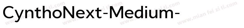 CynthoNext-Medium字体转换