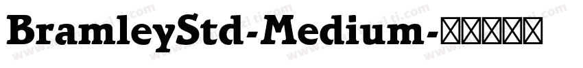 BramleyStd-Medium字体转换