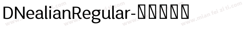 DNealianRegular字体转换