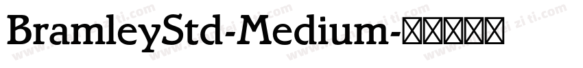 BramleyStd-Medium字体转换