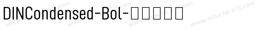 DINCondensed-Bol字体转换