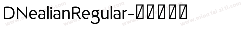 DNealianRegular字体转换