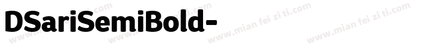 DSariSemiBold字体转换