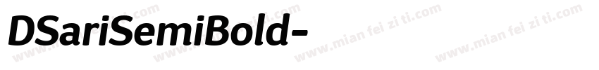 DSariSemiBold字体转换