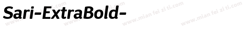 Sari-ExtraBold字体转换