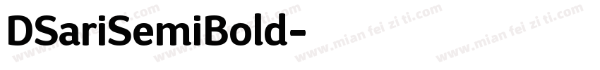DSariSemiBold字体转换