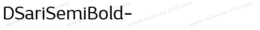 DSariSemiBold字体转换