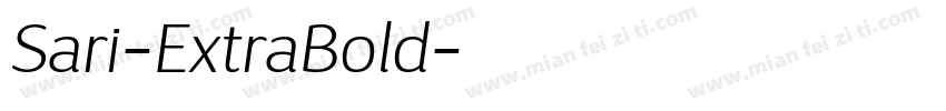 Sari-ExtraBold字体转换