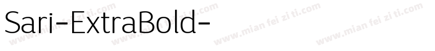 Sari-ExtraBold字体转换