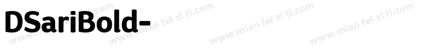 DSariBold字体转换