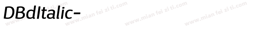 DBdItalic字体转换