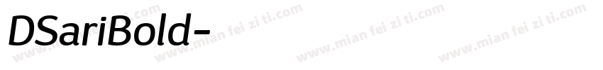 DSariBold字体转换