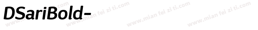DSariBold字体转换