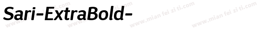 Sari-ExtraBold字体转换