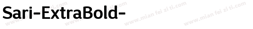 Sari-ExtraBold字体转换