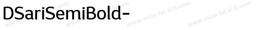 DSariSemiBold字体转换