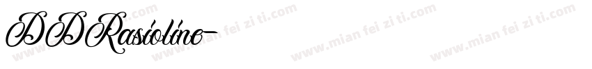 DDRasioline字体转换