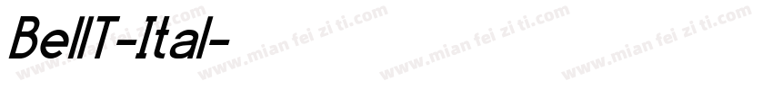 BellT-Ital字体转换
