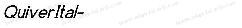 QuiverItal字体转换