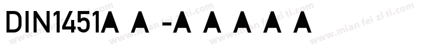 DIN1451字体字体转换