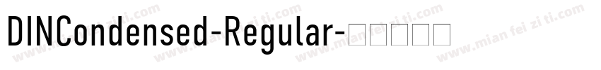 DINCondensed-Regular字体转换