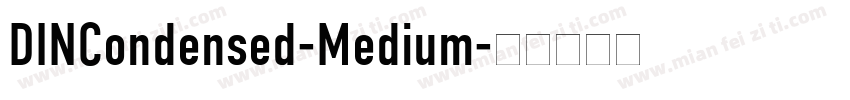 DINCondensed-Medium字体转换