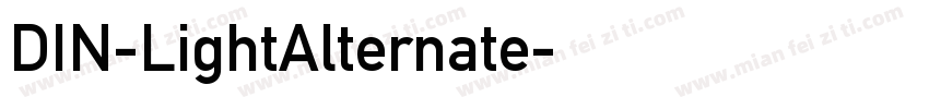 DIN-LightAlternate字体转换