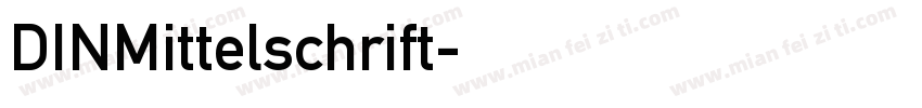 DINMittelschrift字体转换